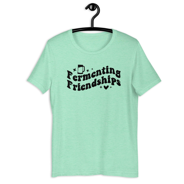 Fermenting Friendships - Black Ink - Unisex T-Shirt