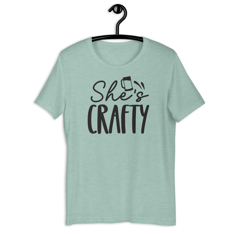 She's Crafty - Black Ink - Unisex T-Shirt