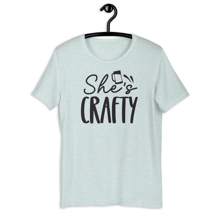 She's Crafty - Black Ink - Unisex T-Shirt