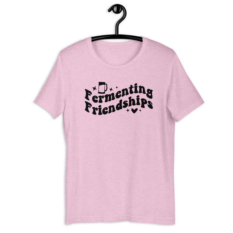 Fermenting Friendships - Black Ink - Unisex T-Shirt