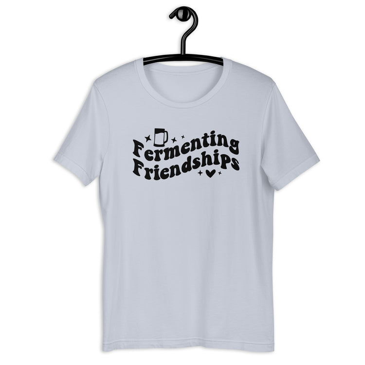 Fermenting Friendships - Black Ink - Unisex T-Shirt