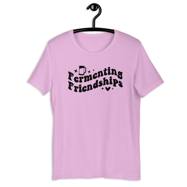 Fermenting Friendships - Black Ink - Unisex T-Shirt