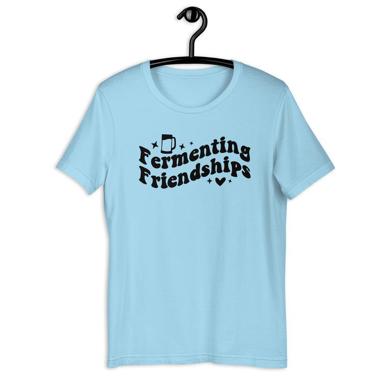 Fermenting Friendships - Black Ink - Unisex T-Shirt