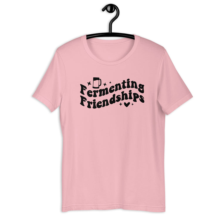 Fermenting Friendships - Black Ink - Unisex T-Shirt