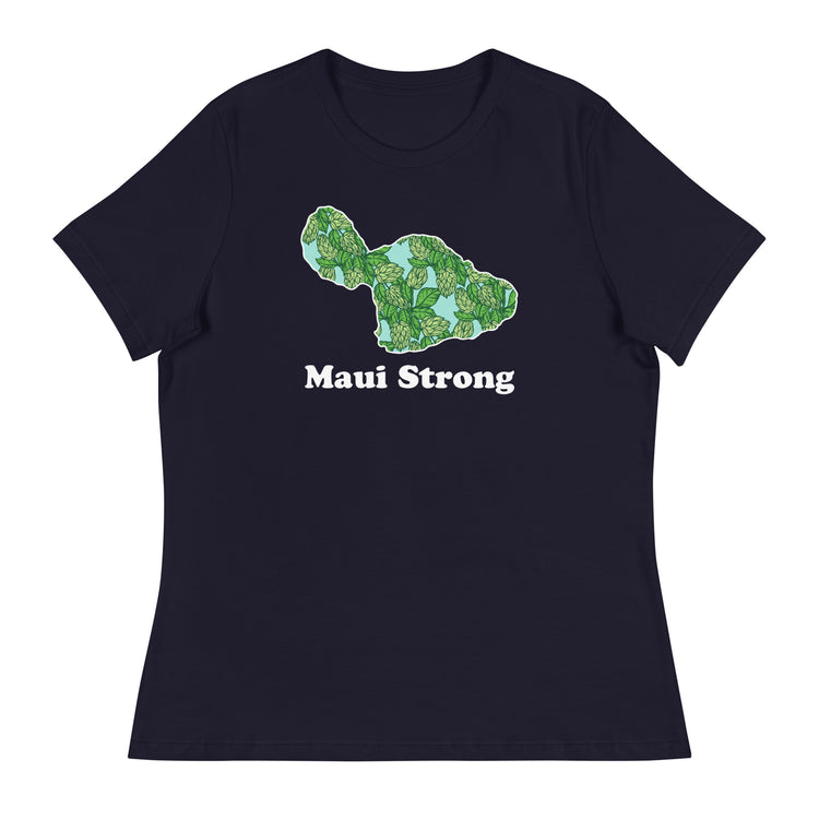 Maui Strong - White Ink - Women's Relaxed T-Shirt