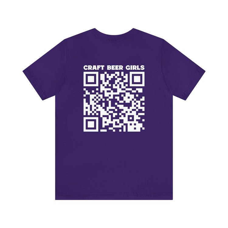 CBG Bash - Team Admin T-Shirt with QR Code in White Ink