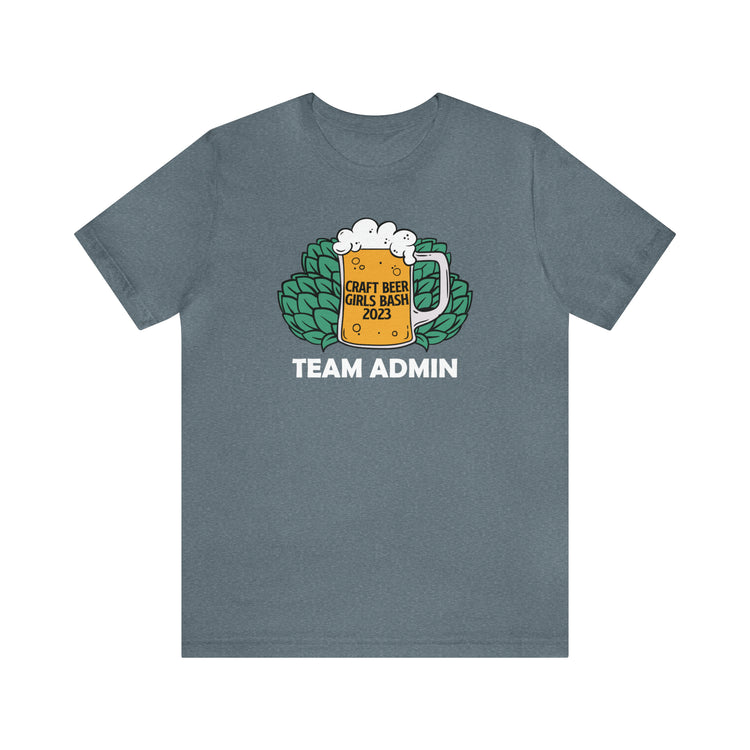 CBG Bash - Team Admin T-Shirt with QR Code in White Ink