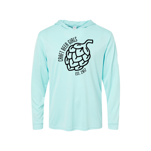 Classic Craft Beer Girls Performance Dri-Fit Long-Sleeve Hoodie Tee