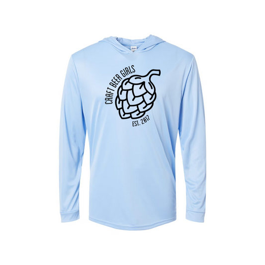 Classic Craft Beer Girls Performance Dri-Fit Long-Sleeve Hoodie Tee