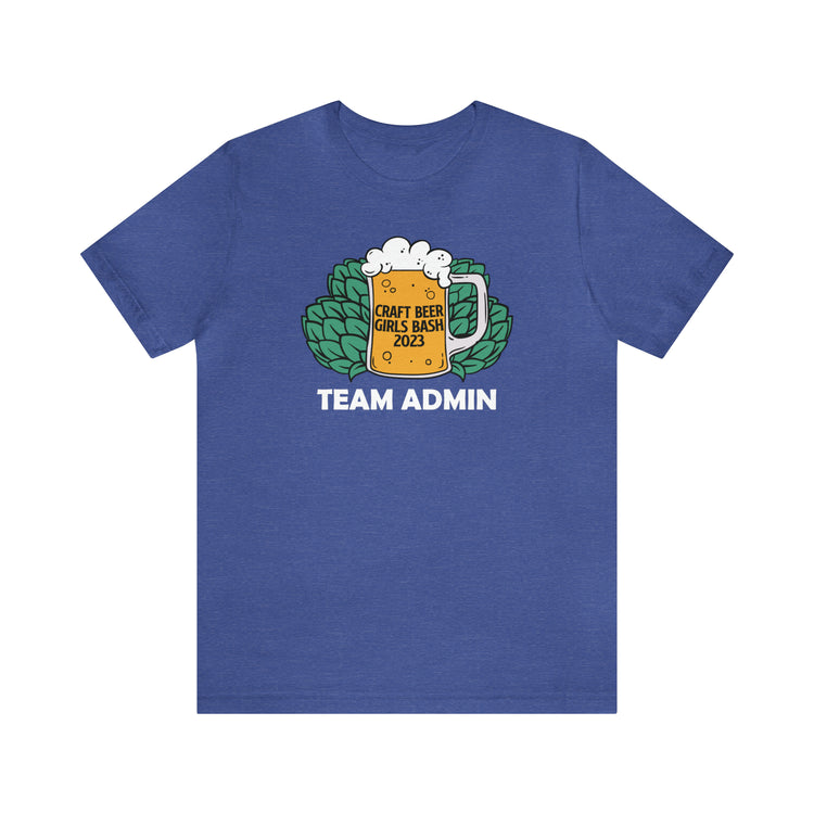 CBG Bash - Team Admin T-Shirt with QR Code in White Ink