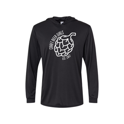 Classic Craft Beer Girls Performance Dri-Fit Long-Sleeve Hoodie Tee