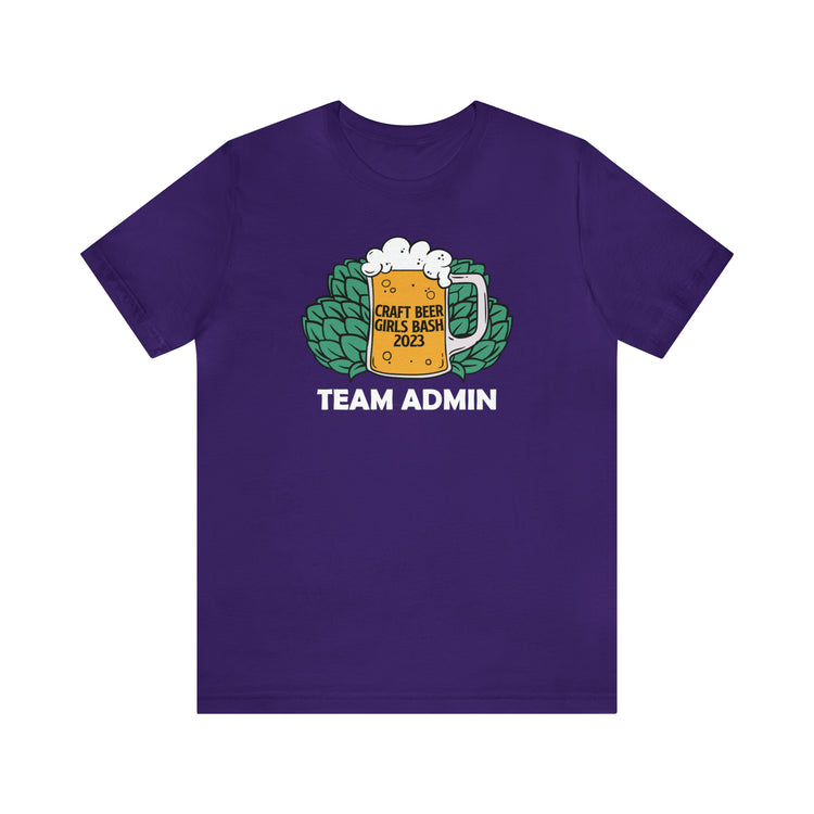 CBG Bash - Team Admin T-Shirt with QR Code in White Ink