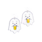 Ghostly Beer Earrings