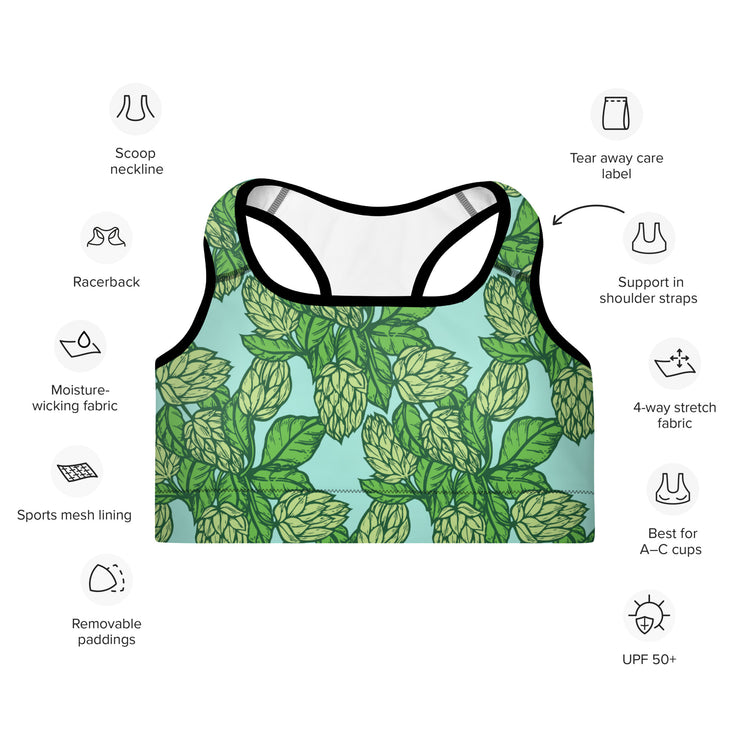 The Hoppy Garden - Padded Sports Bra