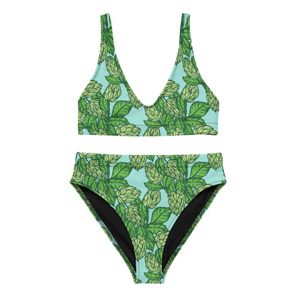 The Hoppy Garden - Recycled High-Waisted Bikini
