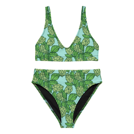 The Hoppy Garden - Recycled High-Waisted Bikini