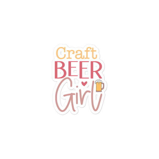 Craft Beer Girl - Kiss-Cut Stickers