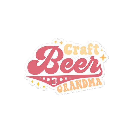 Craft Beer Grandma - Kiss-Cut Stickers