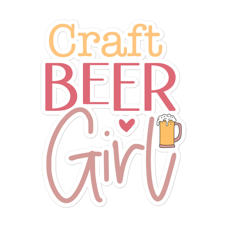 Craft Beer Girl - Kiss-Cut Stickers