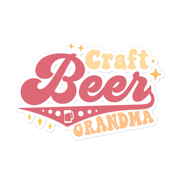 Craft Beer Grandma - Kiss-Cut Stickers