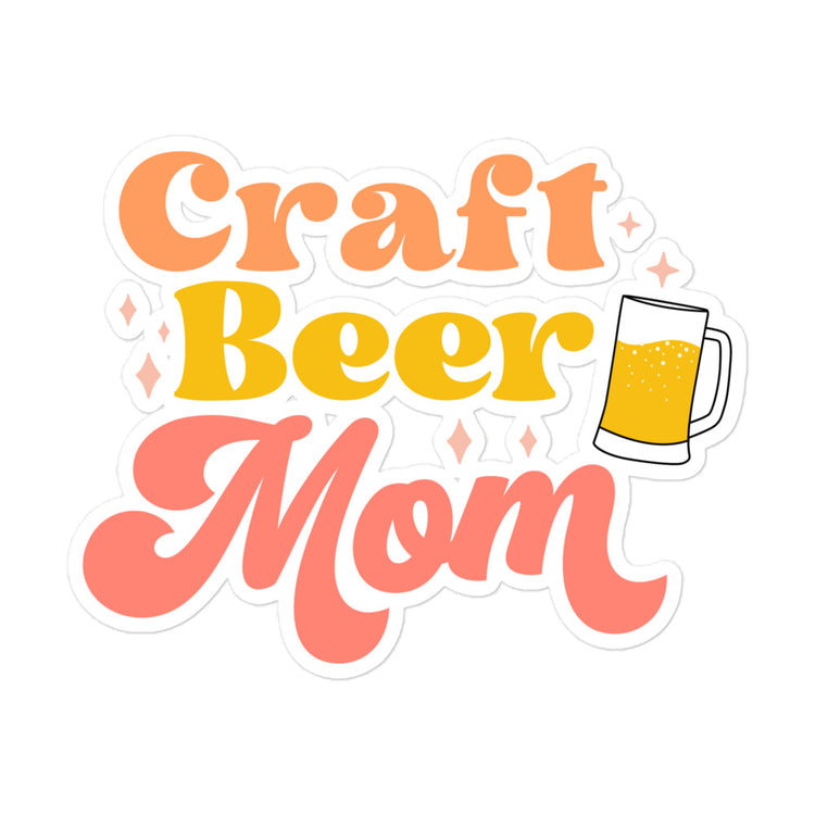 Craft Beer Mom - Kiss-Cut Sticker