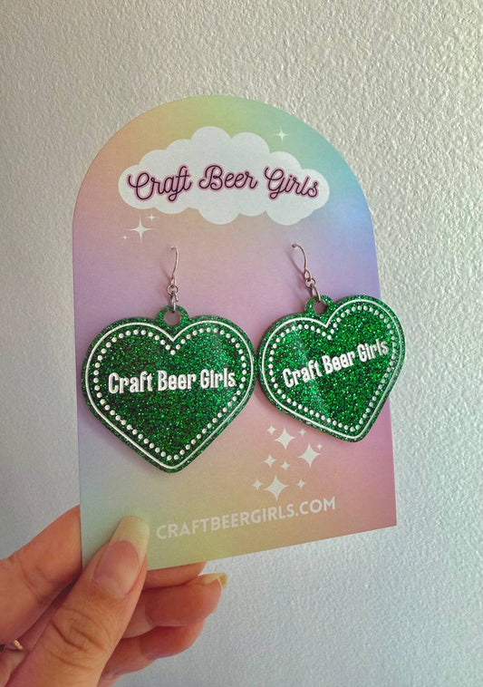 Green Glamour Earrings
