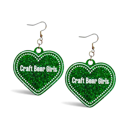 Green Glamour Earrings