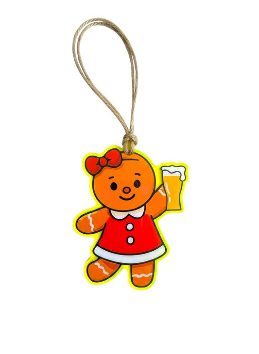 Gingerbeer Girl Holiday Ornament