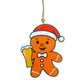 Pre-Order: Gingerbeer Boy Holiday Ornament - CLEAR
