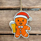 Pre-Order: Gingerbeer Boy Holiday Ornament - CLEAR