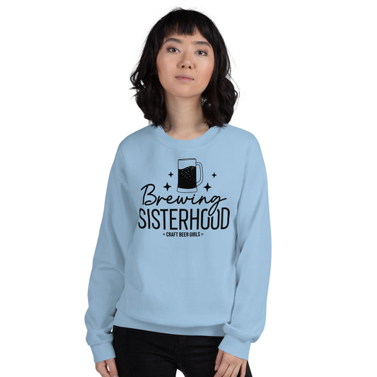 Brewing Sisterhood - Black Ink - Unisex Sweatshirt