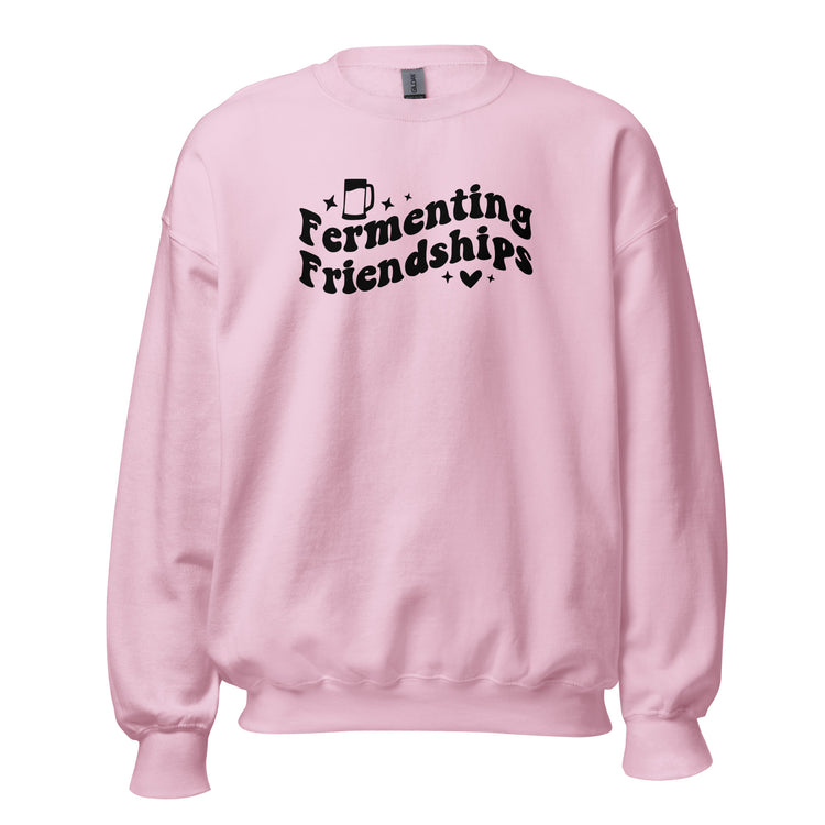 Fermenting Friendships - Black Ink- Unisex Sweatshirt