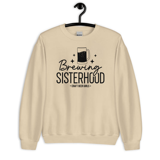 Brewing Sisterhood - Black Ink - Unisex Sweatshirt