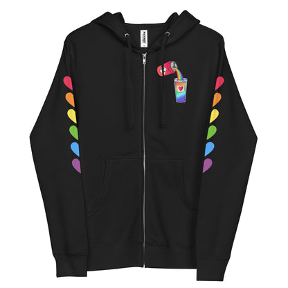 Love is Love Can Pour - All-Gender Zip-Up Hoodie