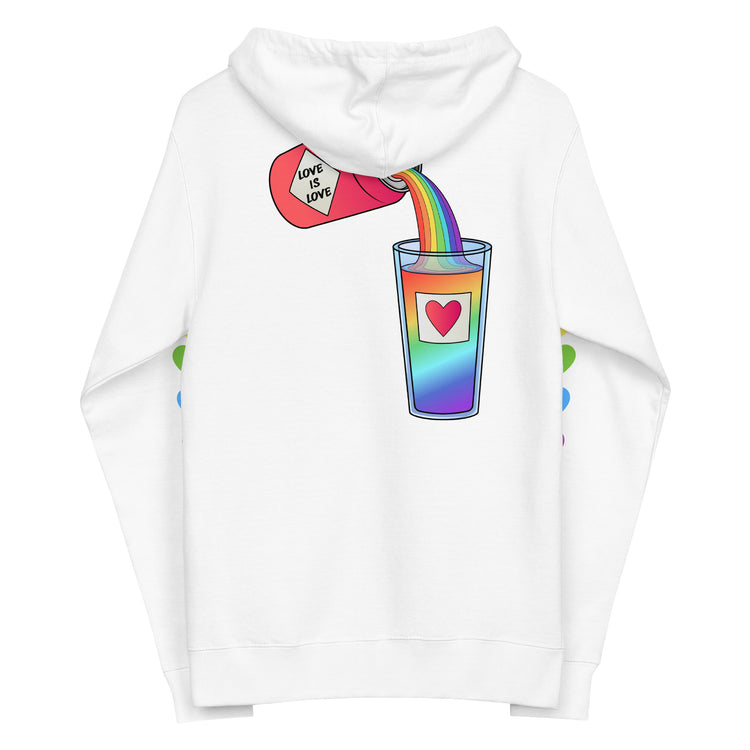 Love is Love Can Pour - All-Gender Zip-Up Hoodie