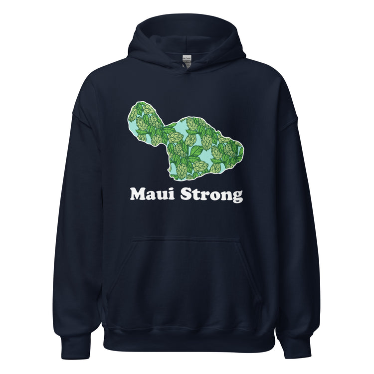 Maui Strong - White Ink - All-Gender Hoodie