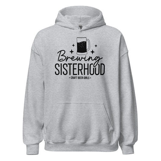 Brewing Sisterhood - Black Ink - Unisex Hoodie