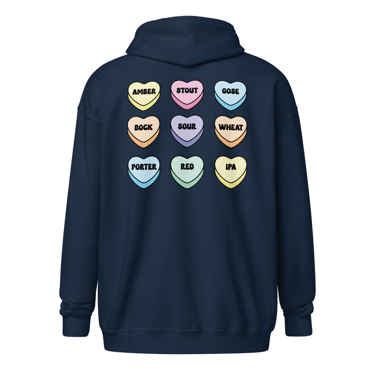 Craft Beer Girls Heartbreaker - Unisex Heavy-Blend Zip-Up Hoodie