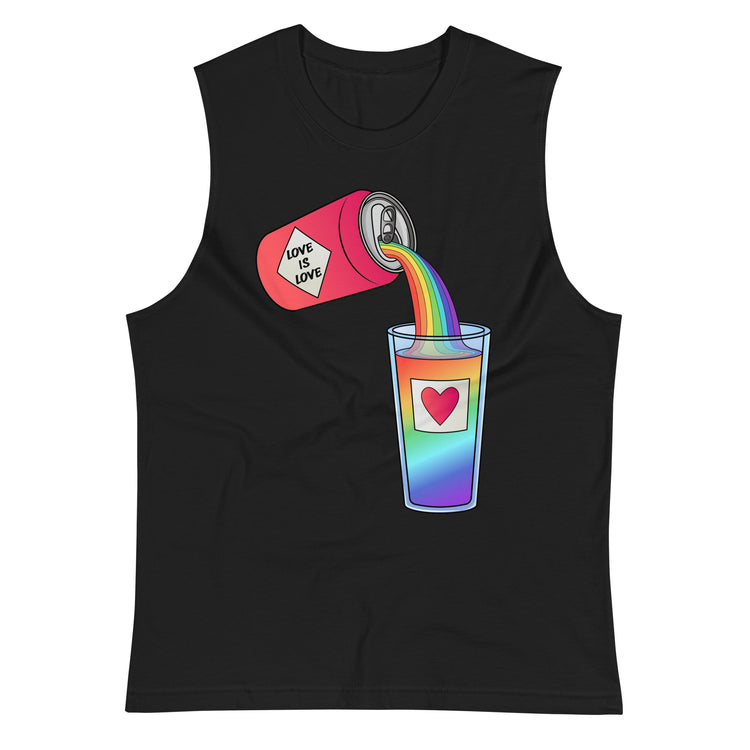 Love is Love Can Pour - All-Gender Muscle Shirt