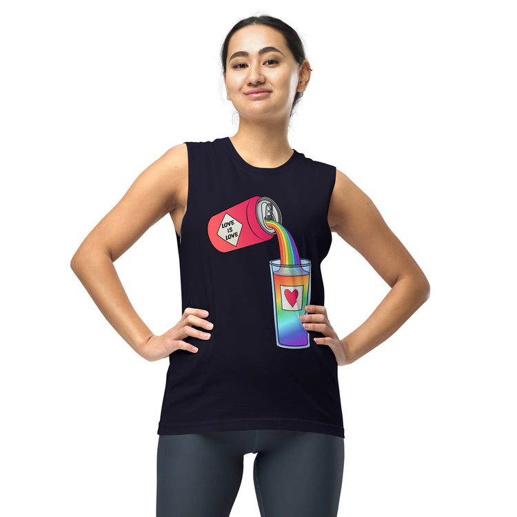 Love is Love Can Pour - All-Gender Muscle Shirt