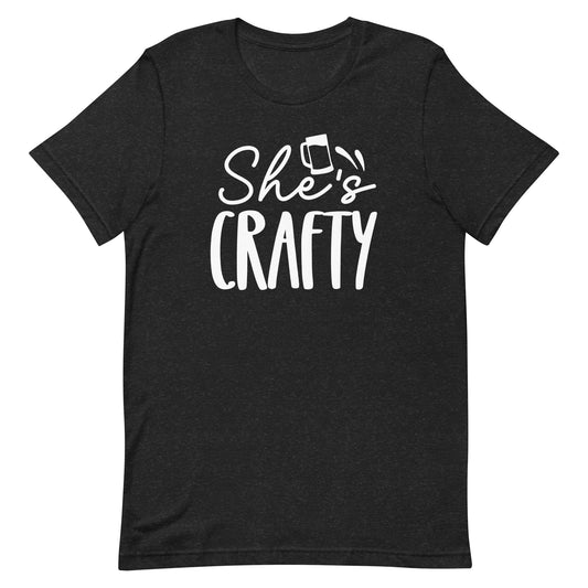 She's Crafty - White Ink - Unisex T-Shirt