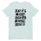 Eat, Sleep, Craft Beer, Football, Repeat - Black Ink - Unisex T-Shirt