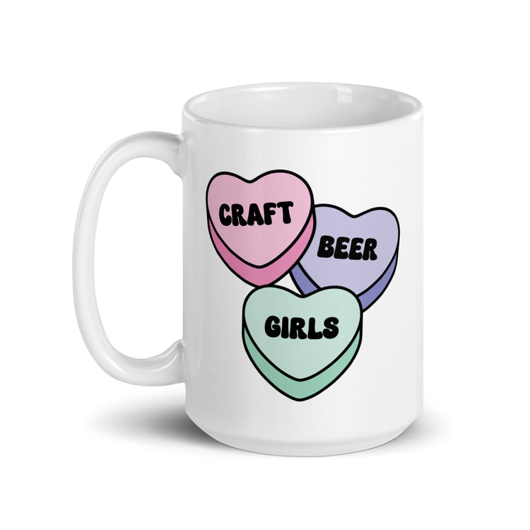 Craft Beer Girls Candy - White Glossy Mug