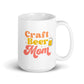 Craft Beer Mom - White Glossy Mug (Right-Handed)