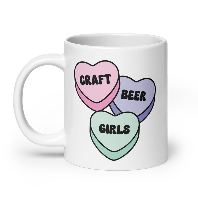 Craft Beer Girls Candy - White Glossy Mug