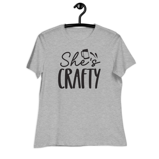 She's Crafty - Black Ink - Women's Relaxed T-Shirt