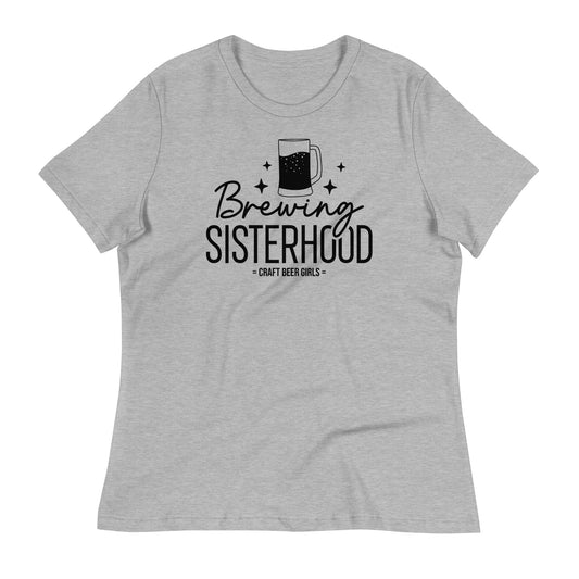 Brewing Sisterhood - Black Ink - Women's Relaxed T-Shirt